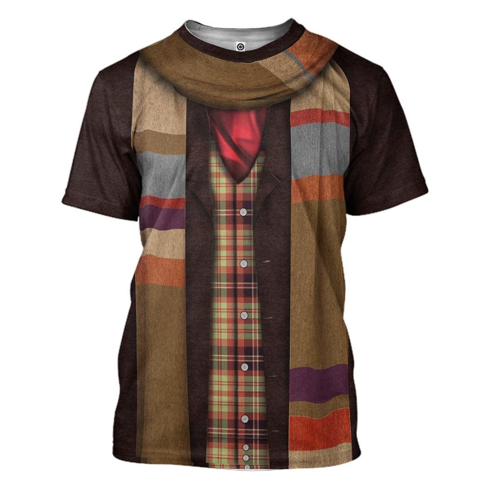 4Th Doctor Who All Over Print T-Shirt Hoodie Fan Gifts Idea