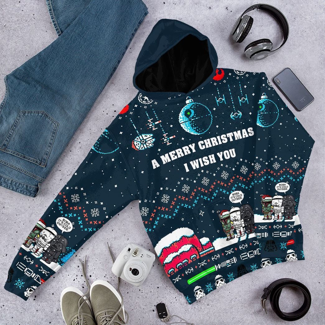 A Merry Christmas I Wish You All Over Print T-Shirt Hoodie Apparel