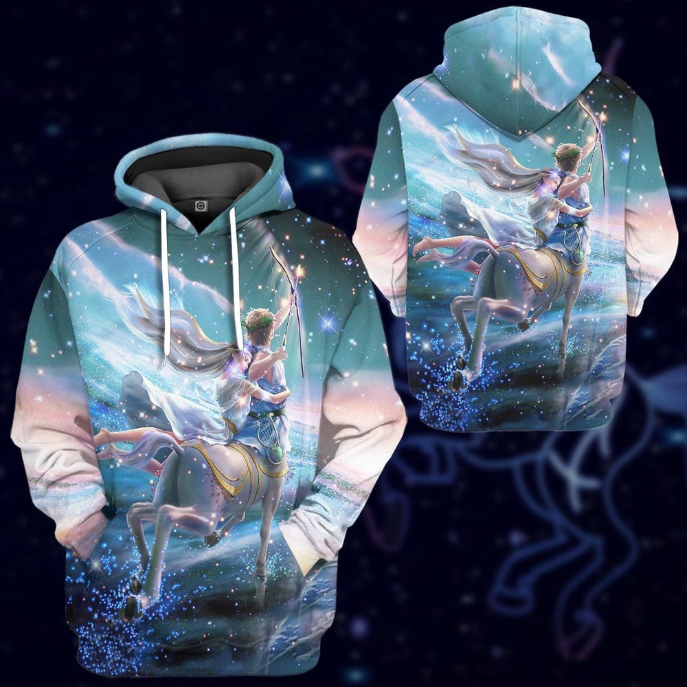 A Sagittaurus Will Give You The World If You Want It All Over Print T-Shirt Hoodie Apparel