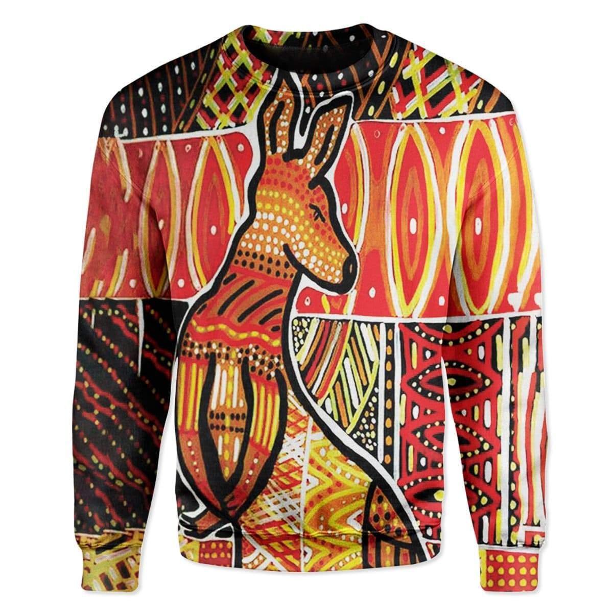 Aboriginal Kangaroo 2 Custom T-Shirts Hoodie Apparel