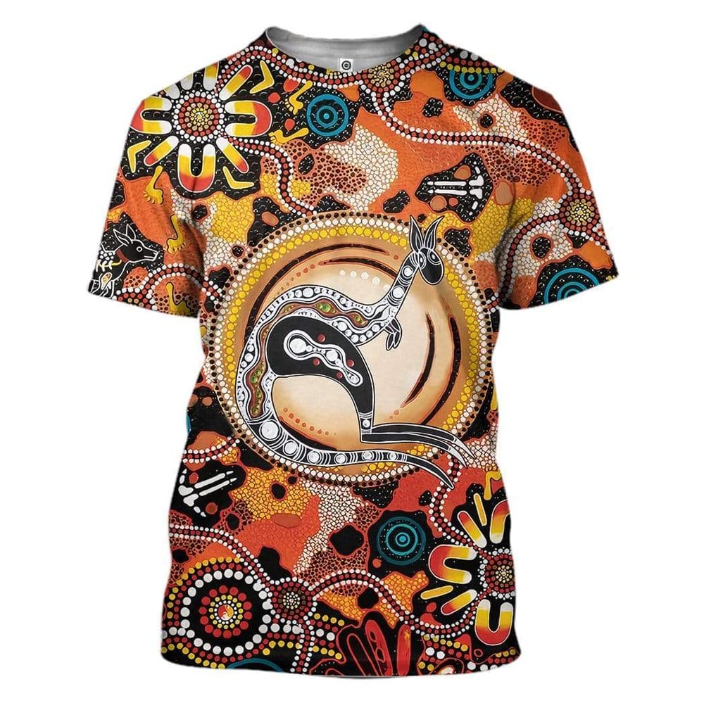 Aboriginal Kangaroo Custom T-Shirts Hoodie Apparel