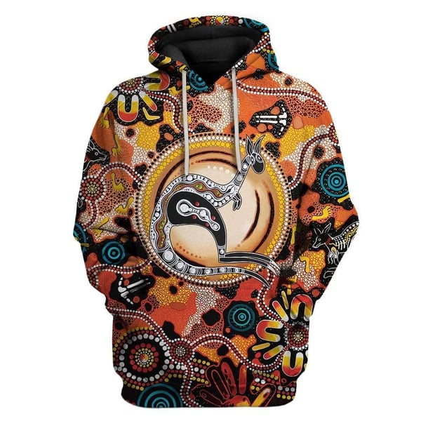 Aboriginal Kangaroo Custom T-Shirts Hoodie Apparel