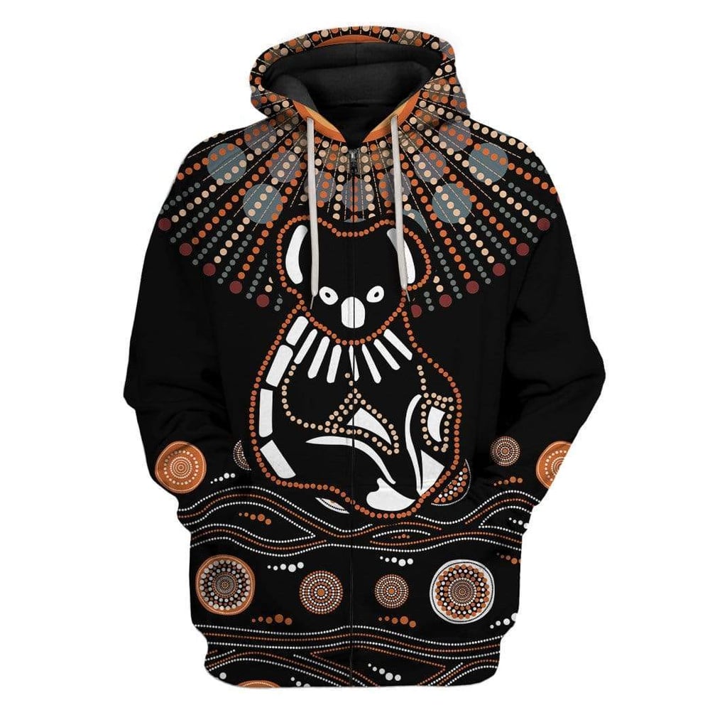 Aboriginal Koala Custom T-Shirts Hoodie Apparel