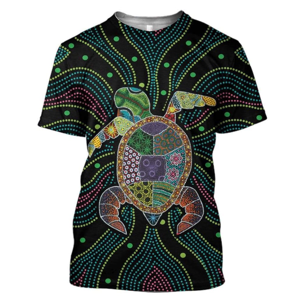 Aboriginal Turtle Custom T-Shirts Hoodie Apparel