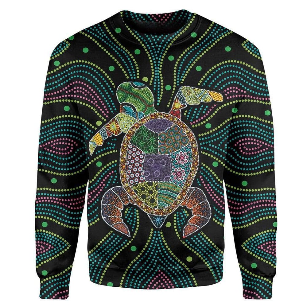 Aboriginal Turtle Custom T-Shirts Hoodie Apparel