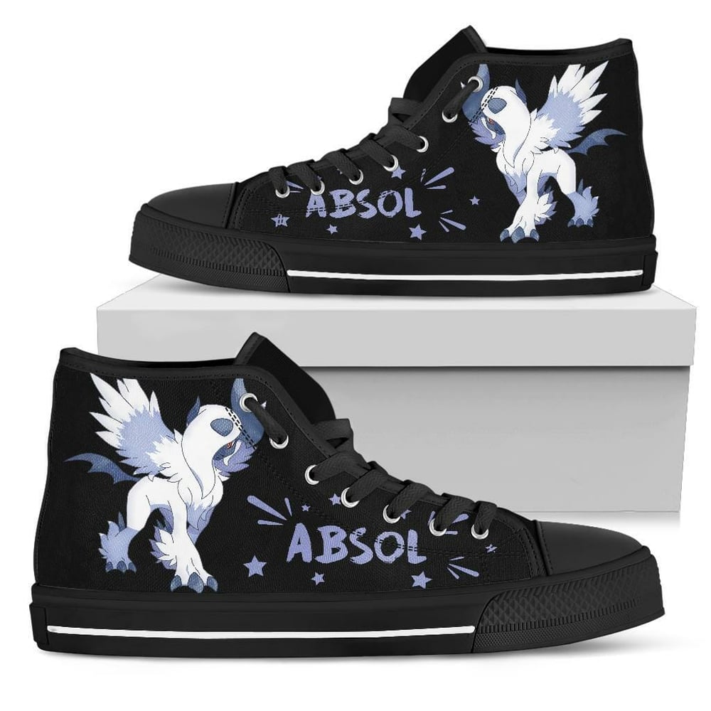 Absol Sneakers High Top Shoes Fan Gifts Idea