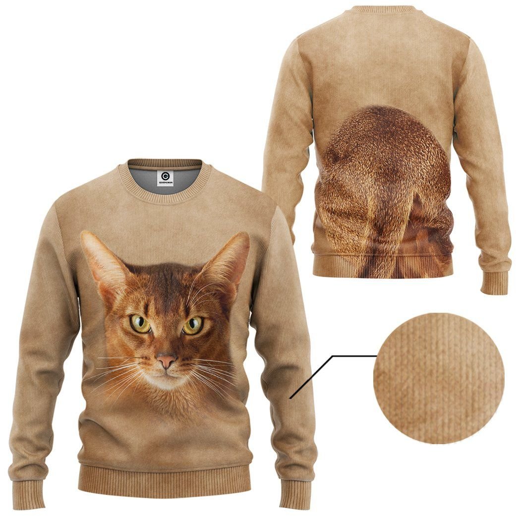 Abyssinian Cat Tshirt Hoodie Apparel