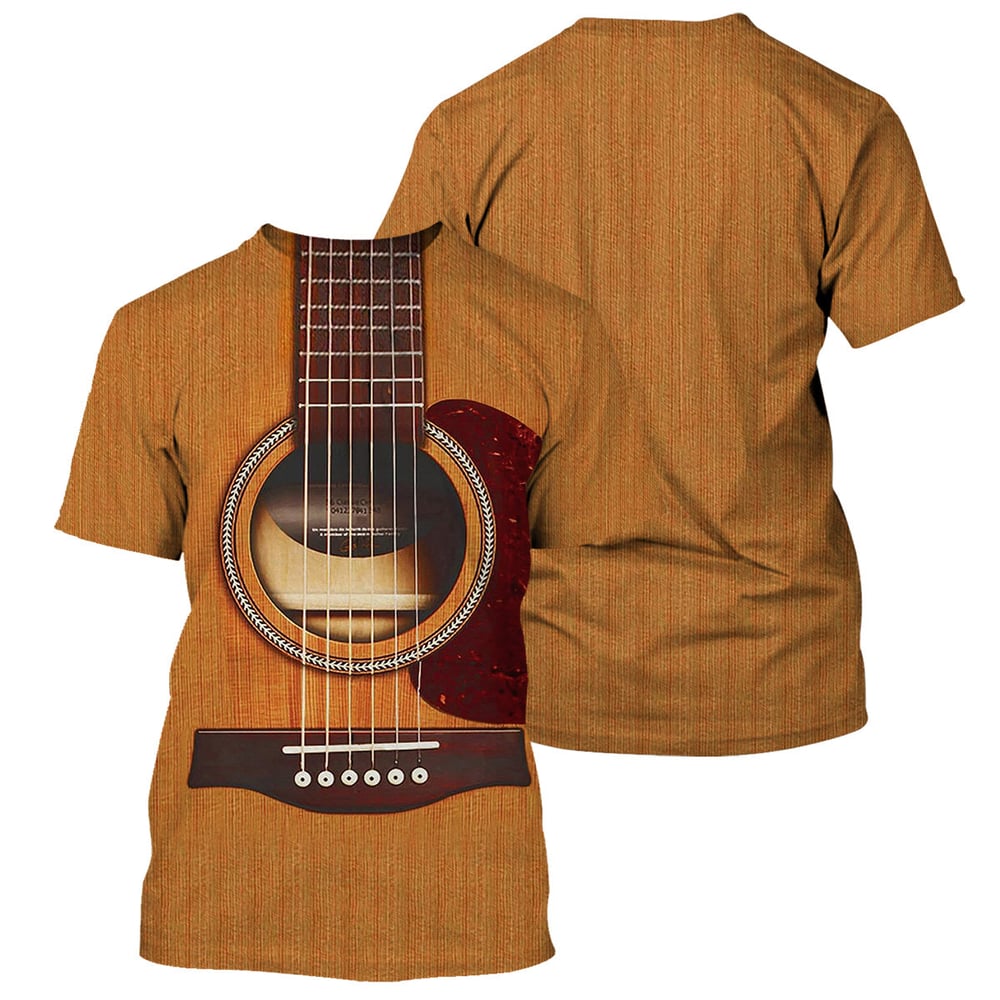 Acoustic Guitar Unique All Over Print T-Shirt Hoodie Gift Ideas