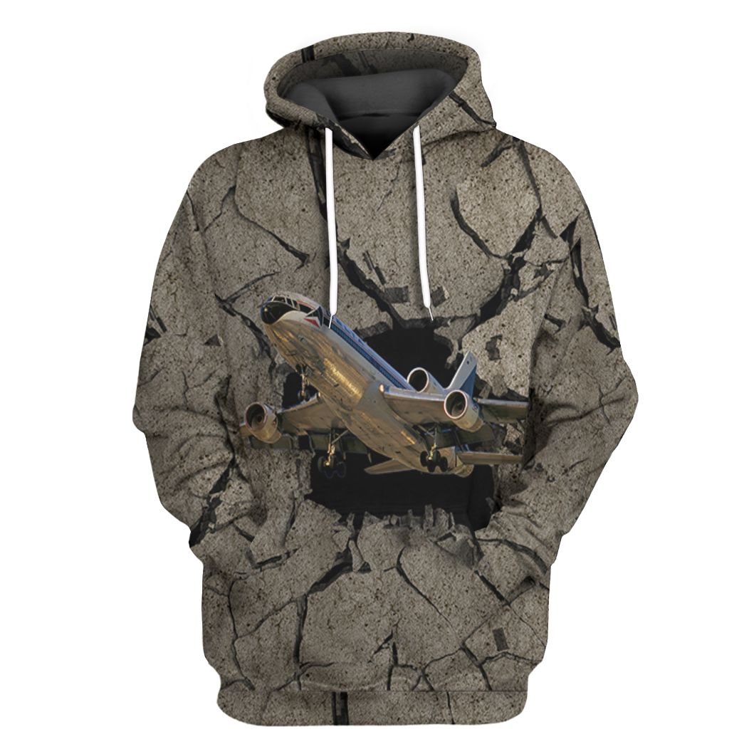 Aircraft Going Through Tshirt Hoodie Apparel