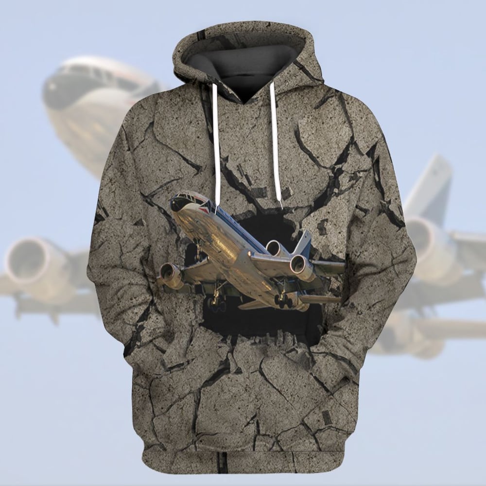 Aircraft Going Through Tshirt Hoodie Apparel