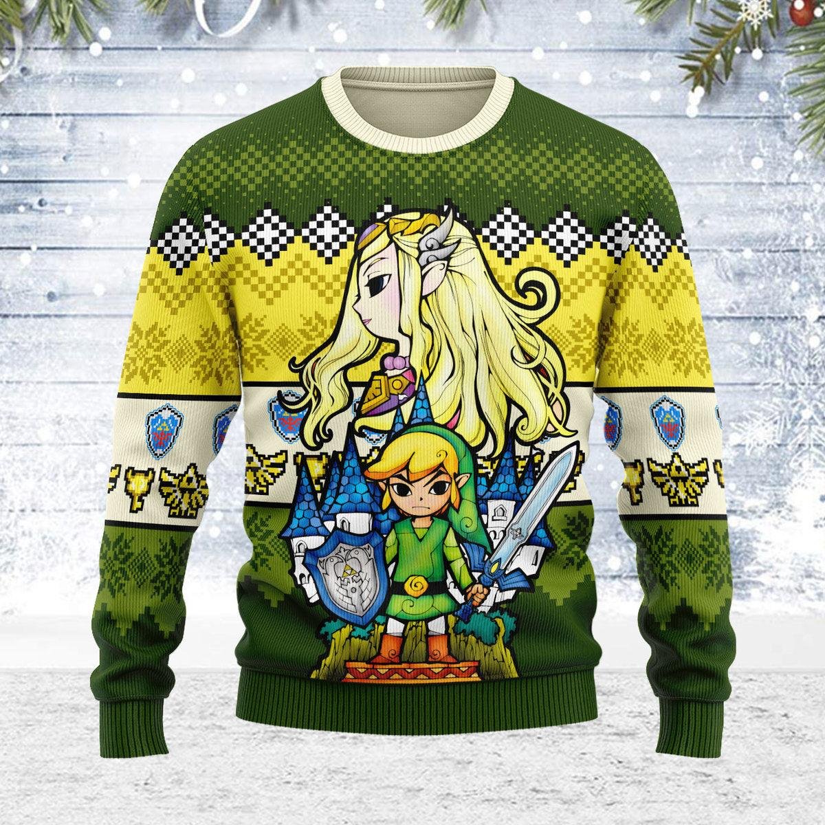 Art From The Wind Waker 02 Zelda Ugly Christmas Sweater