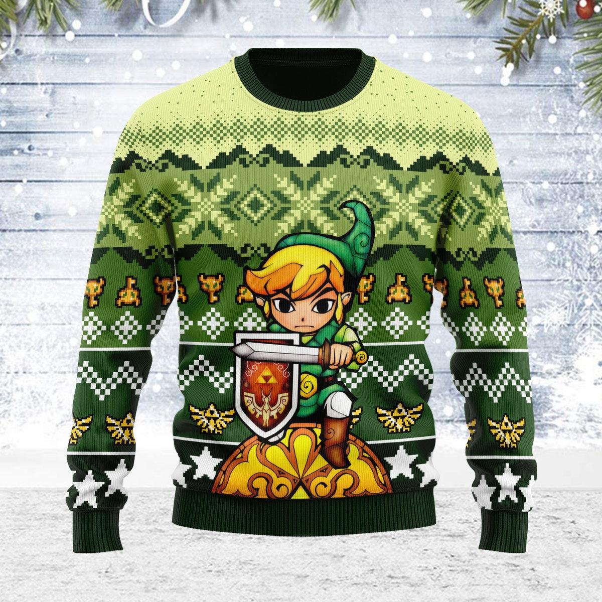 Art From The Wind Waker 03 Zelda Ugly Christmas Sweater