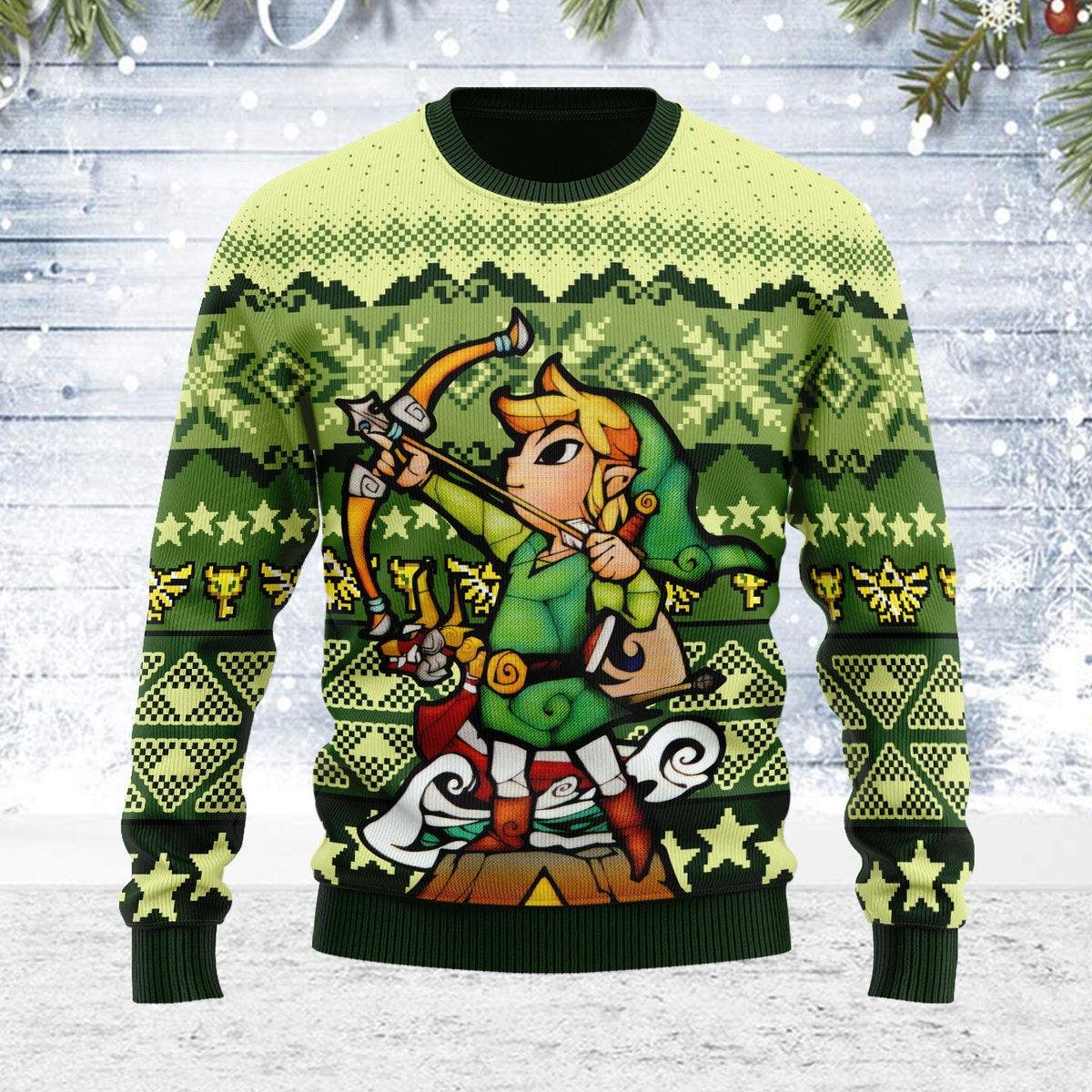 Art From The Wind Waker 04 Zelda Ugly Christmas Sweater