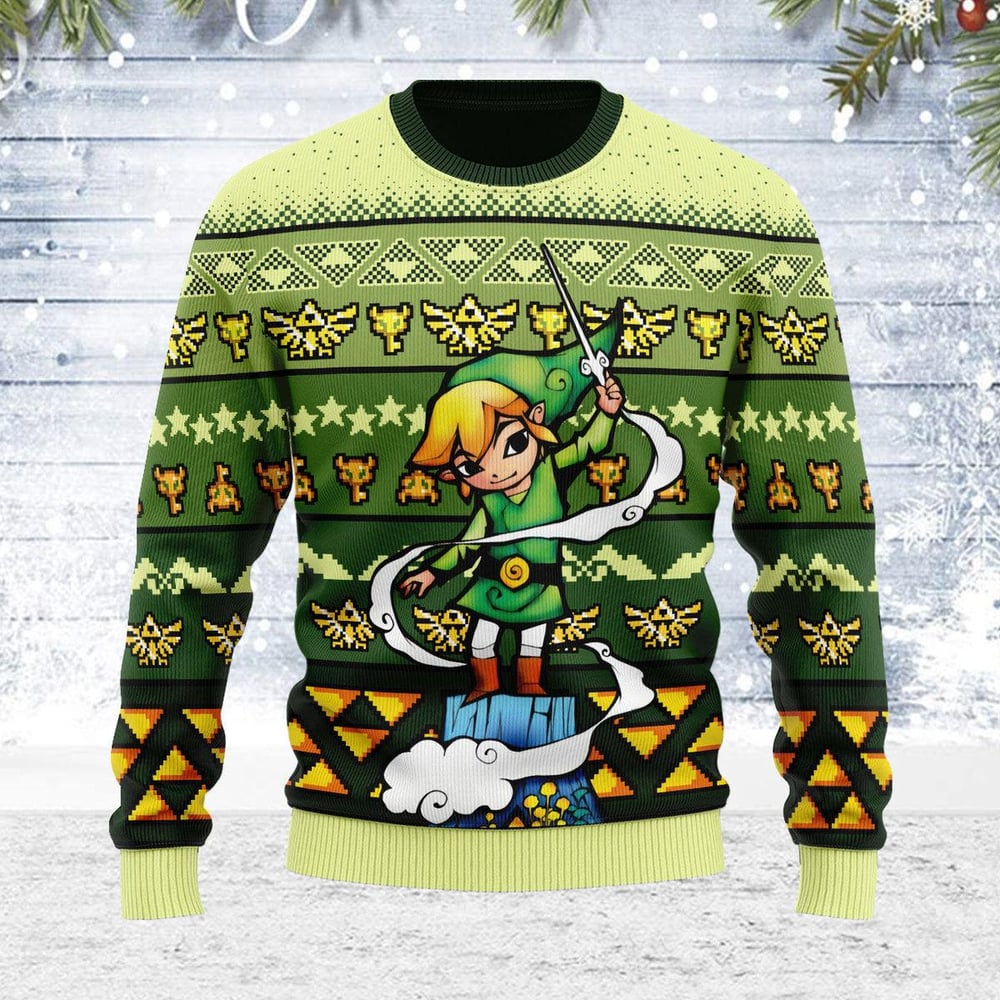 Art From The Wind Waker 05 Zelda Ugly Christmas Sweater