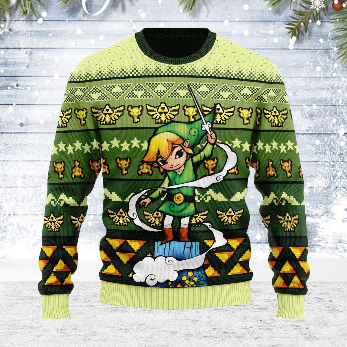 Art From The Wind Waker 05 Zelda Ugly Christmas Sweater