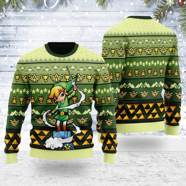 Art from The Wind Waker 05 Zelda Ugly Christmas Sweater