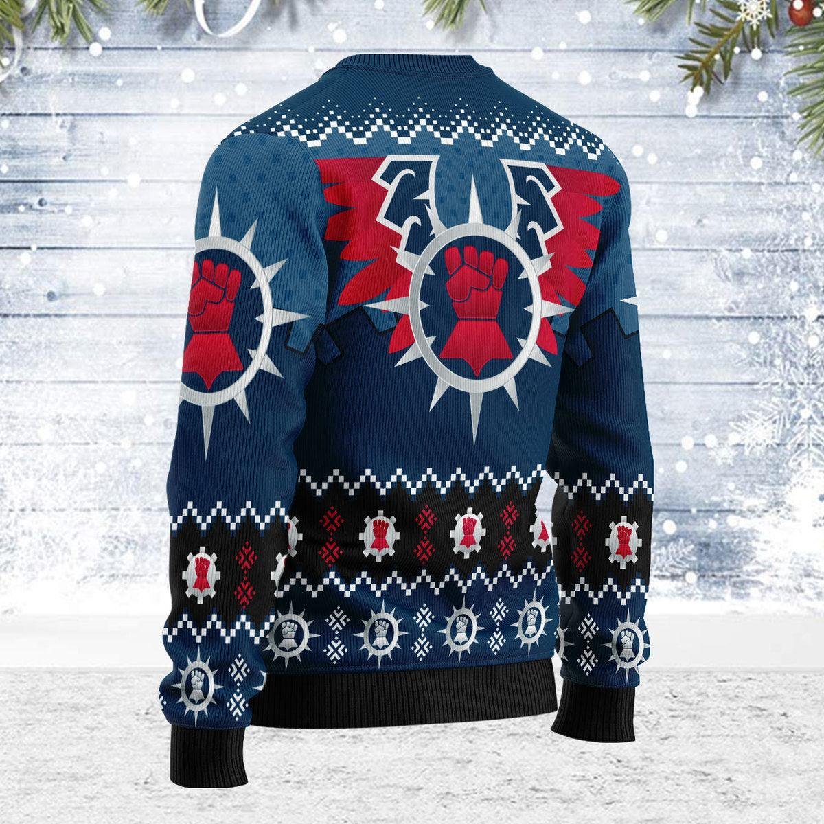 Crimson Fists Iconic Ugly Christmas Sweater