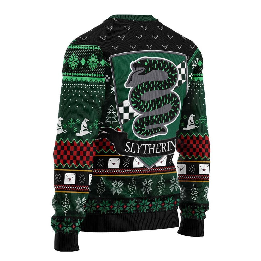 Slytherin Round The Christmas Tree Harry Potter Christmas Sweater