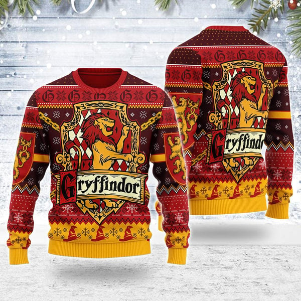 Gryffindor Harry Potter Ugly Christmas Sweater