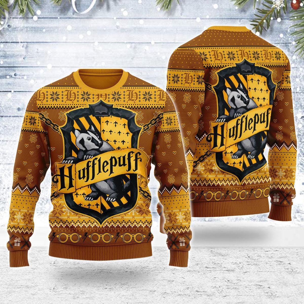 Ho Ho Hufflepuff Harry Potter Ugly Christmas Sweater