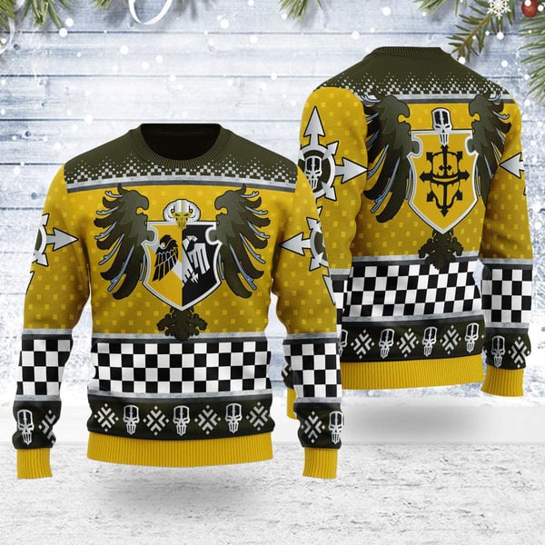 Imperial Knights House Hawkshroud Iconic Ugly Christmas Sweater