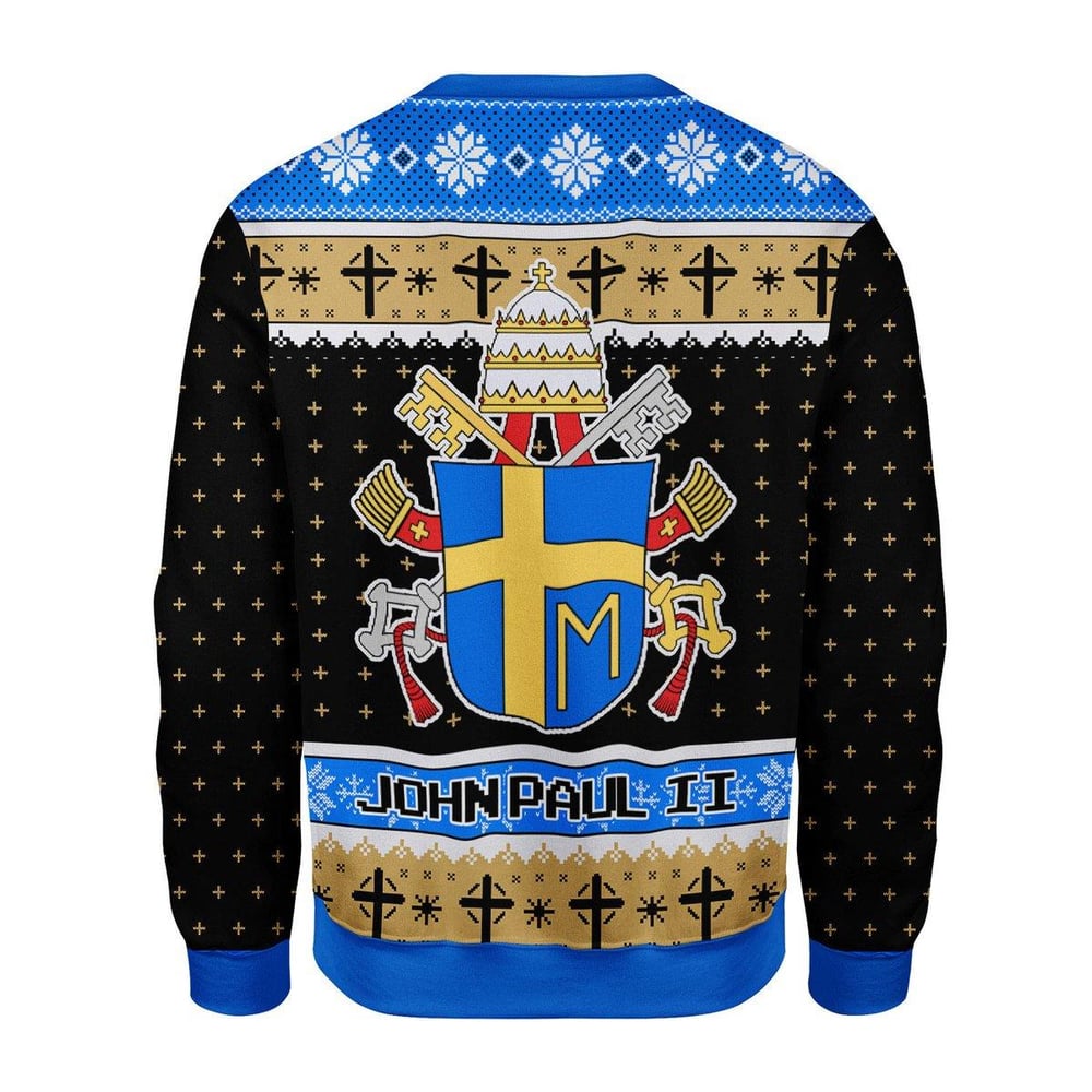 John Paul Ii Coat Of Arms Ugly Christmas Sweater