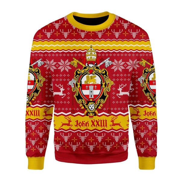 John XXIII Coat Of Arms Ugly Christmas Sweater