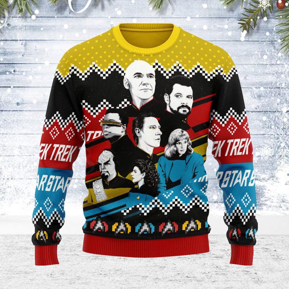 Live Long And Prosper Star Trek Ugly Christmas Sweater