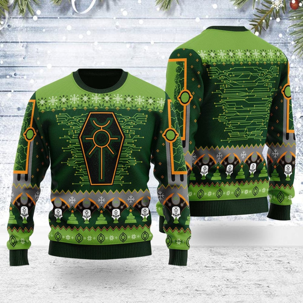 Nefarious Necron Iconic Ugly Christmas Sweater