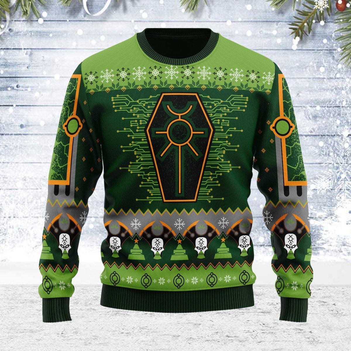 Nefarious Necron Iconic Ugly Christmas Sweater