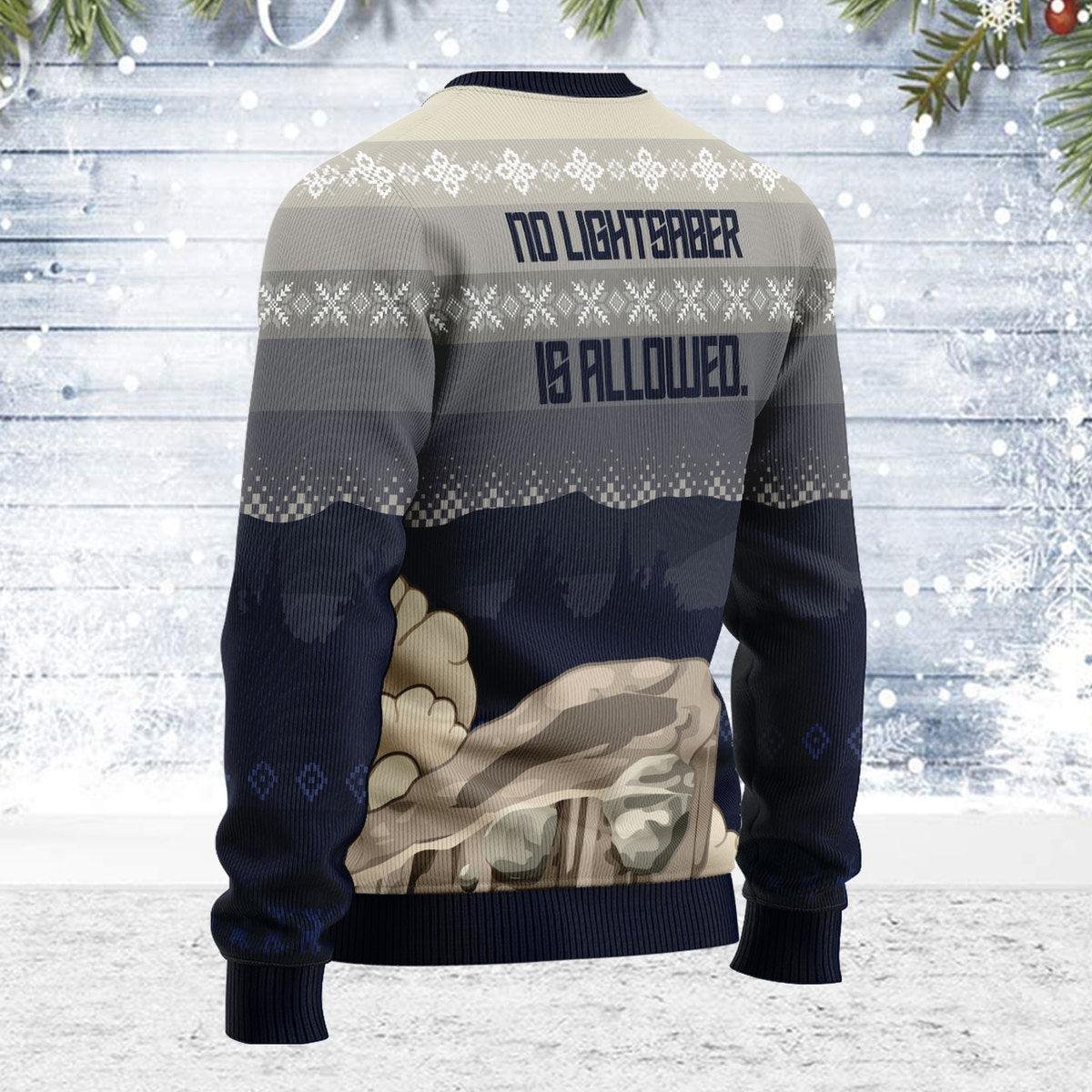 No Lightsaber Allowed Star Trek Ugly Christmas Sweater