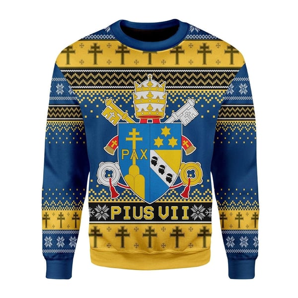 Pius VII Coat of Arms Christmas Sweater