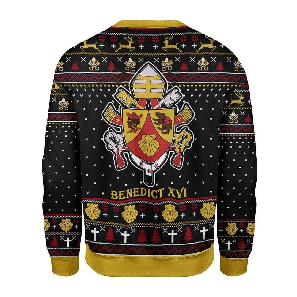 Pope Benedict Xvi Coat Of Arms Christmas Sweater