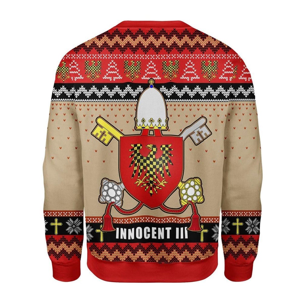 Pope Innocent Iii Coat Of Arms Christmas Sweater