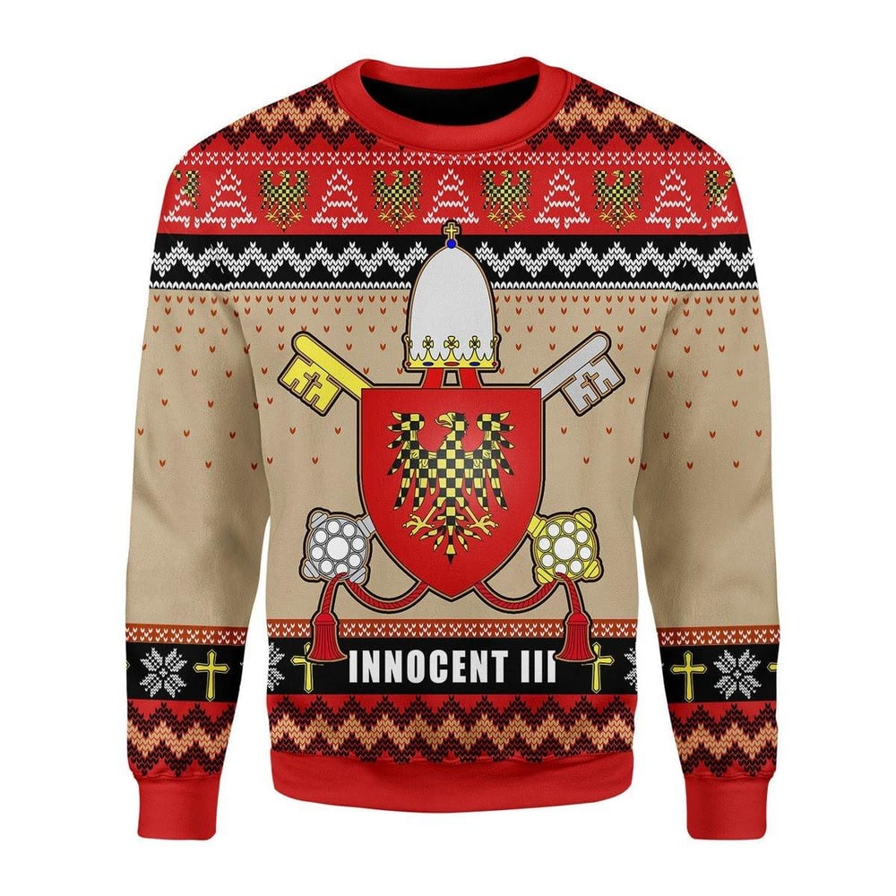 Pope Innocent Iii Coat Of Arms Christmas Sweater