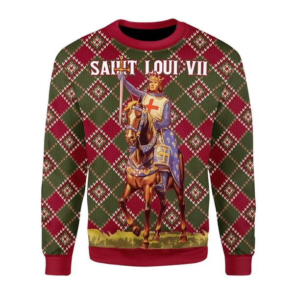 Saint Loui VII Ugly Christmas Sweater