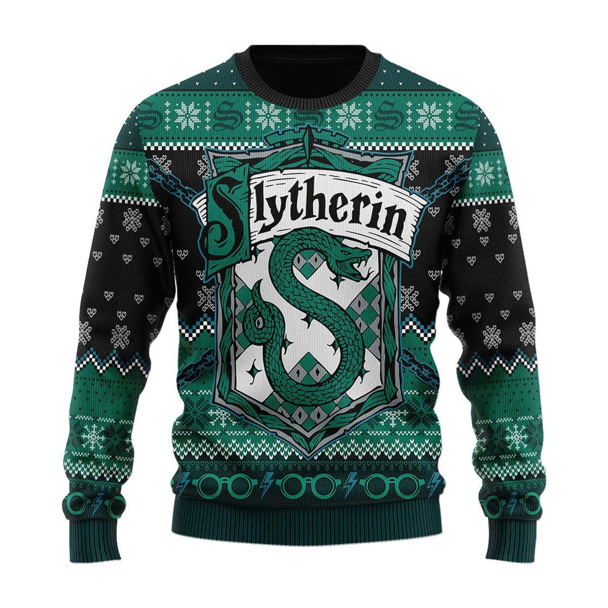 Slytherin Through The Snow Harry Potter Ugly Christmas Sweater