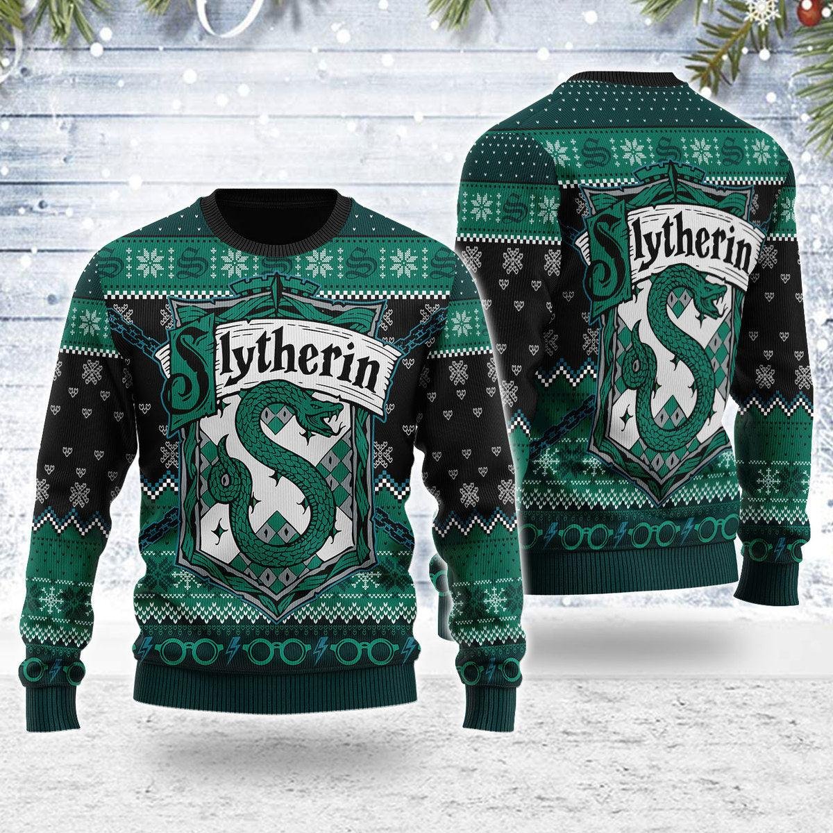 Slytherin Through The Snow Harry Potter Ugly Christmas Sweater