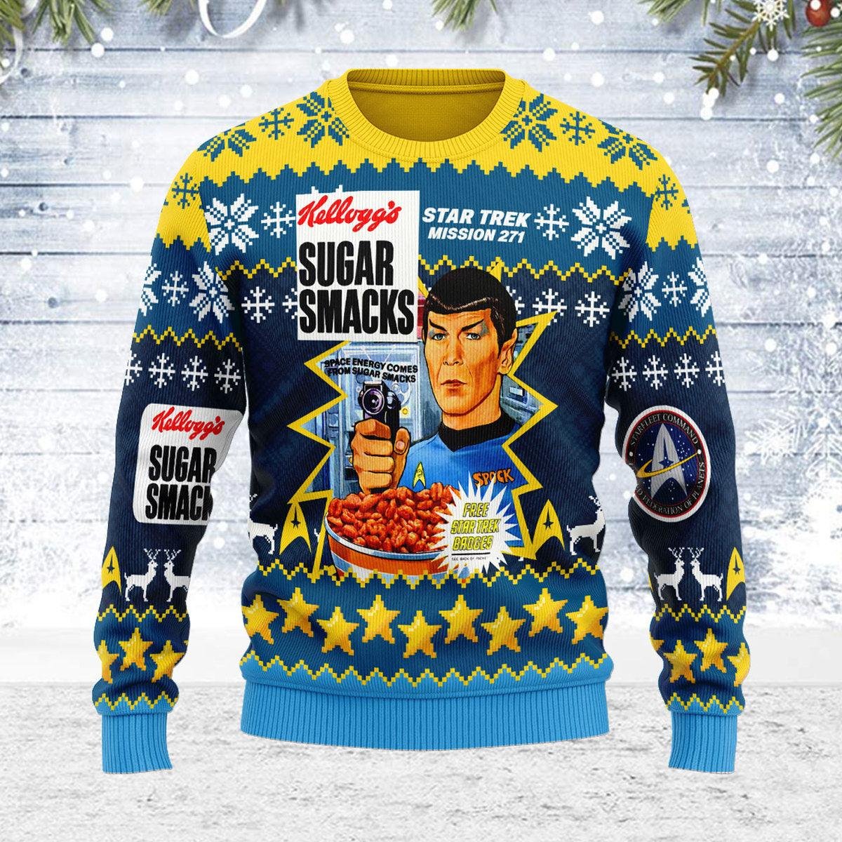 Star Trek Sugar Smacks St Mission271 Ugly Christmas Sweater