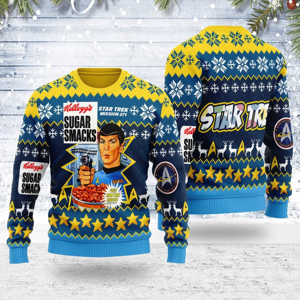 Star Trek Sugar Smacks St Mission271 Ugly Christmas Sweater