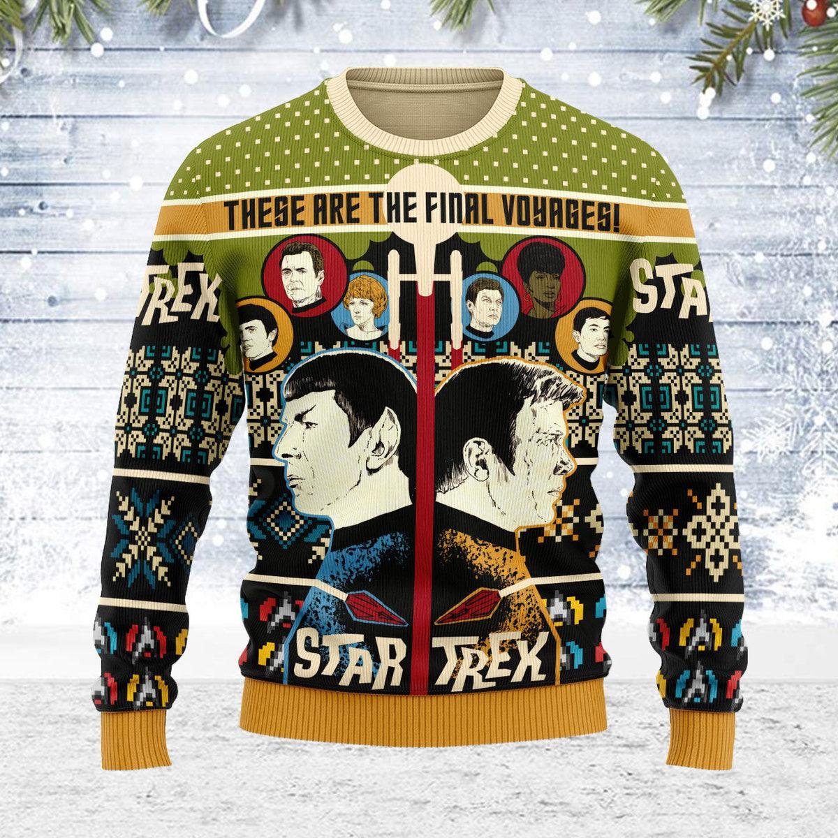 They Are The Final Voyages! Star Trek Ugly Christmas Sweater