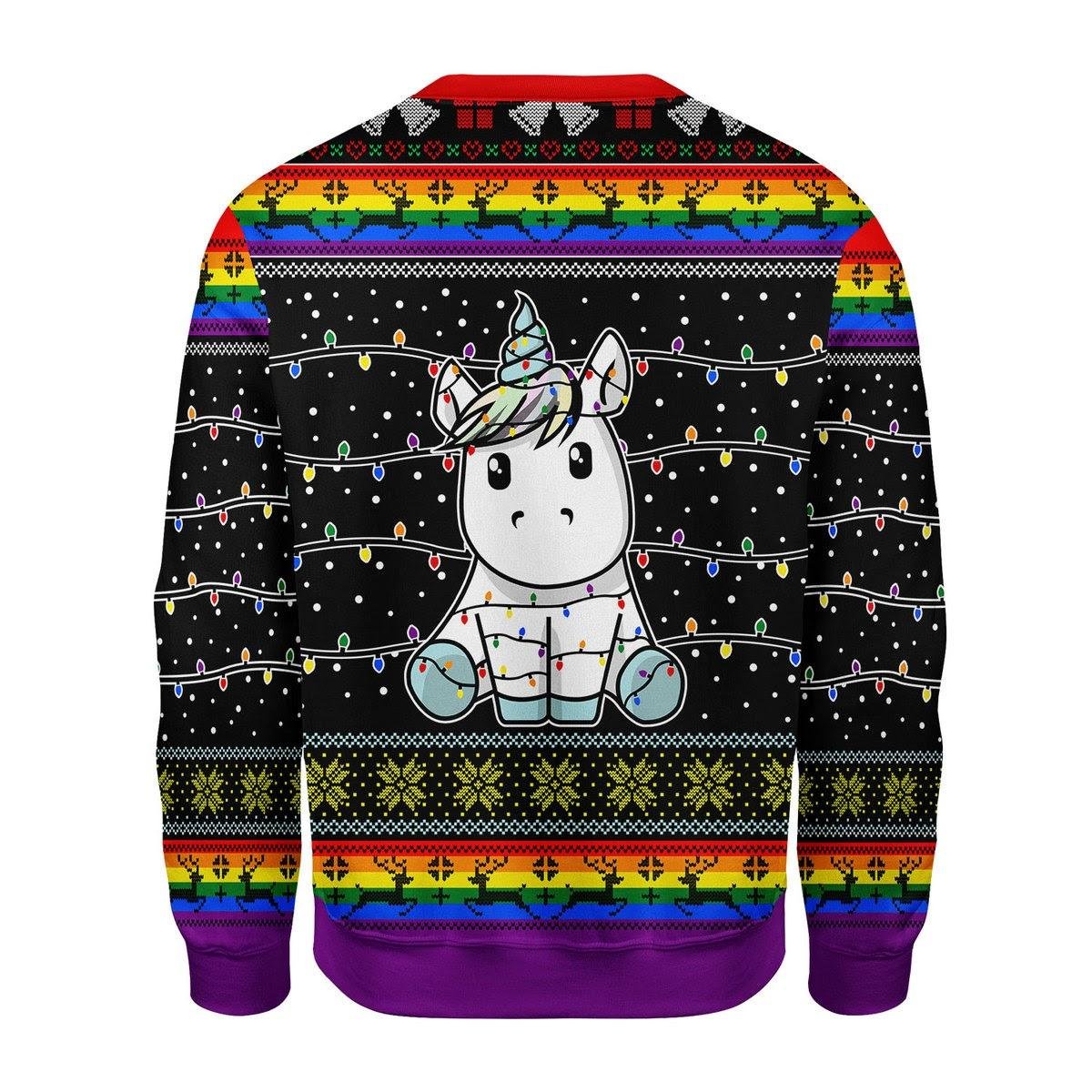 Unicorn Christmas Tree Ugly Christmas Sweater