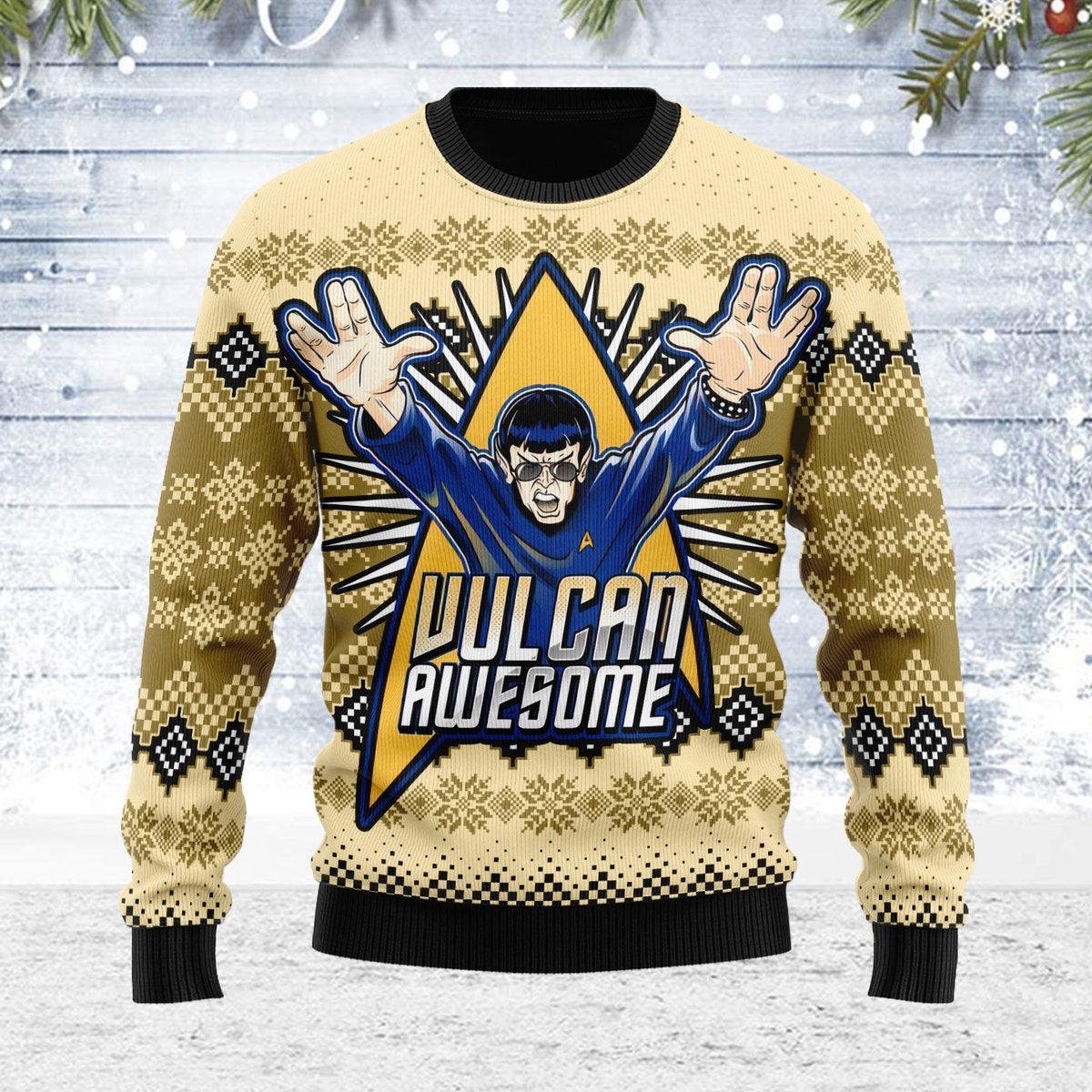 Star Trek Vulcan Awesome Ugly Christmas Sweater