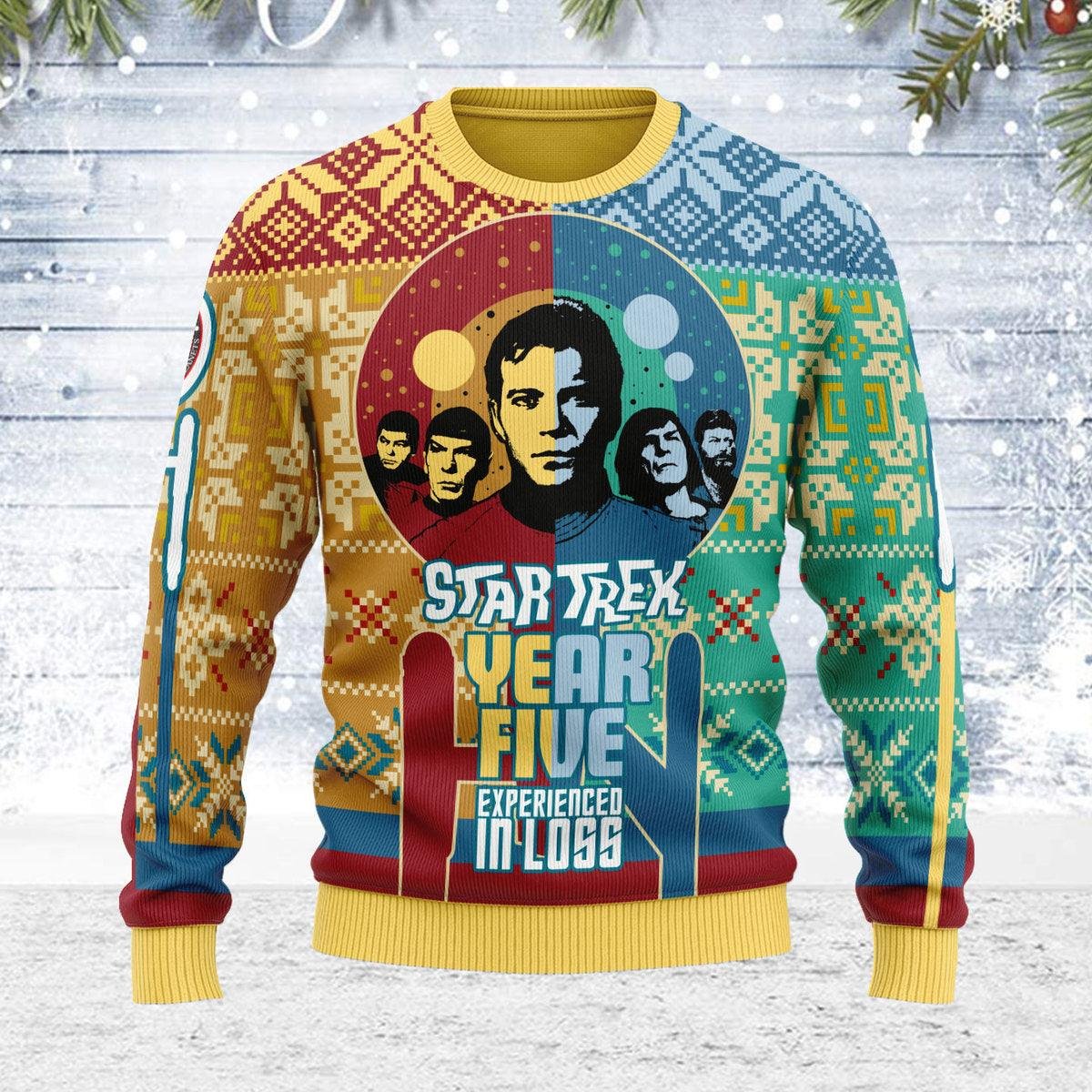 Year Five Experienced In Loss Star Trek Ugly Christmas Sweater