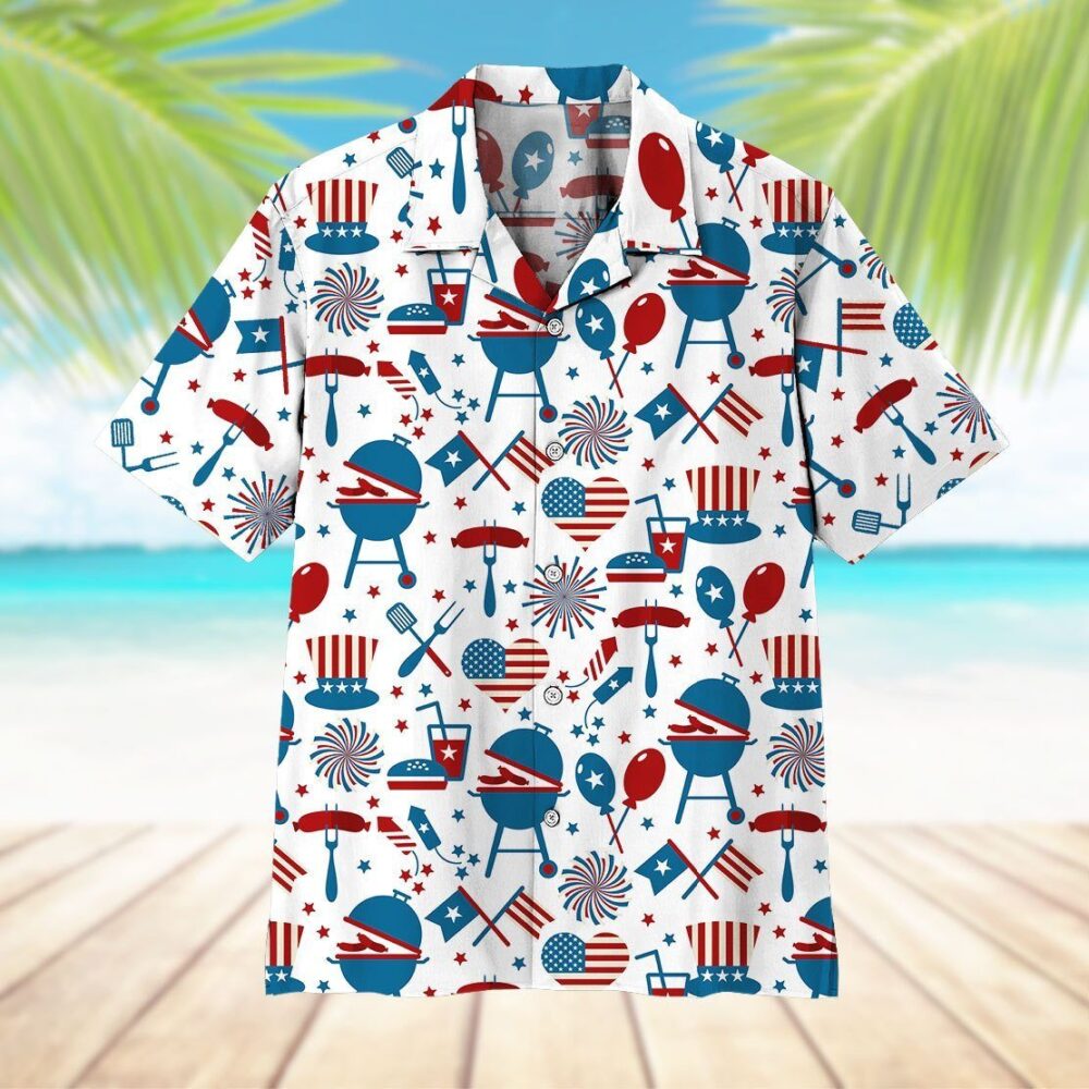 4Th Of July Custom Hawaii Shirt