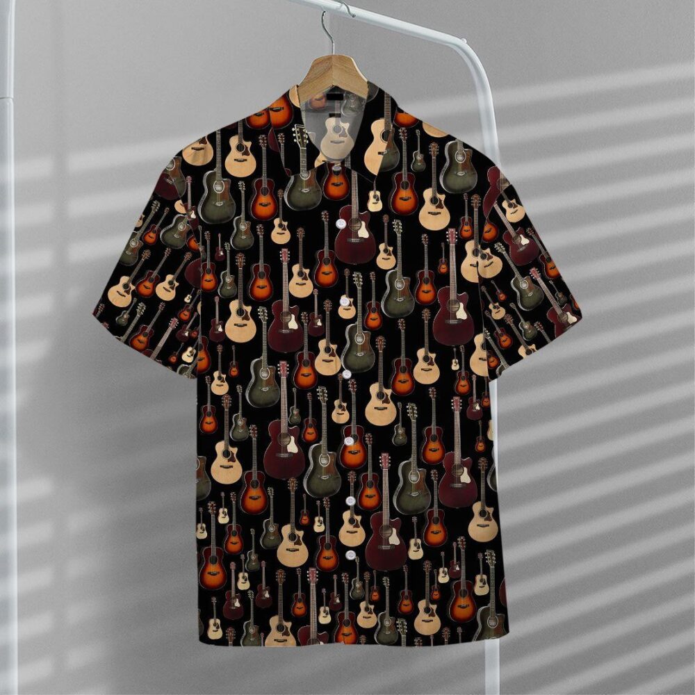 Acoustic Guitar Custom Hawaii Shirt