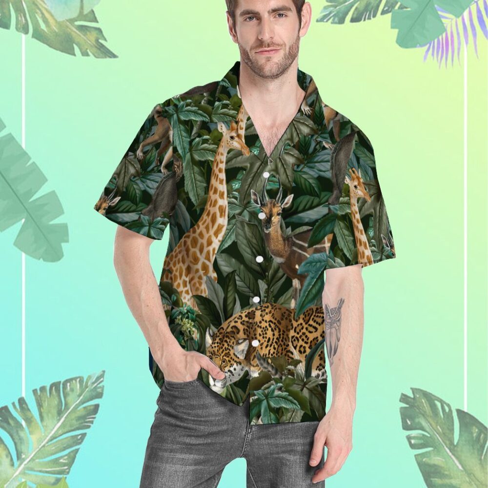 African Wild Animal Hawaii Shirt