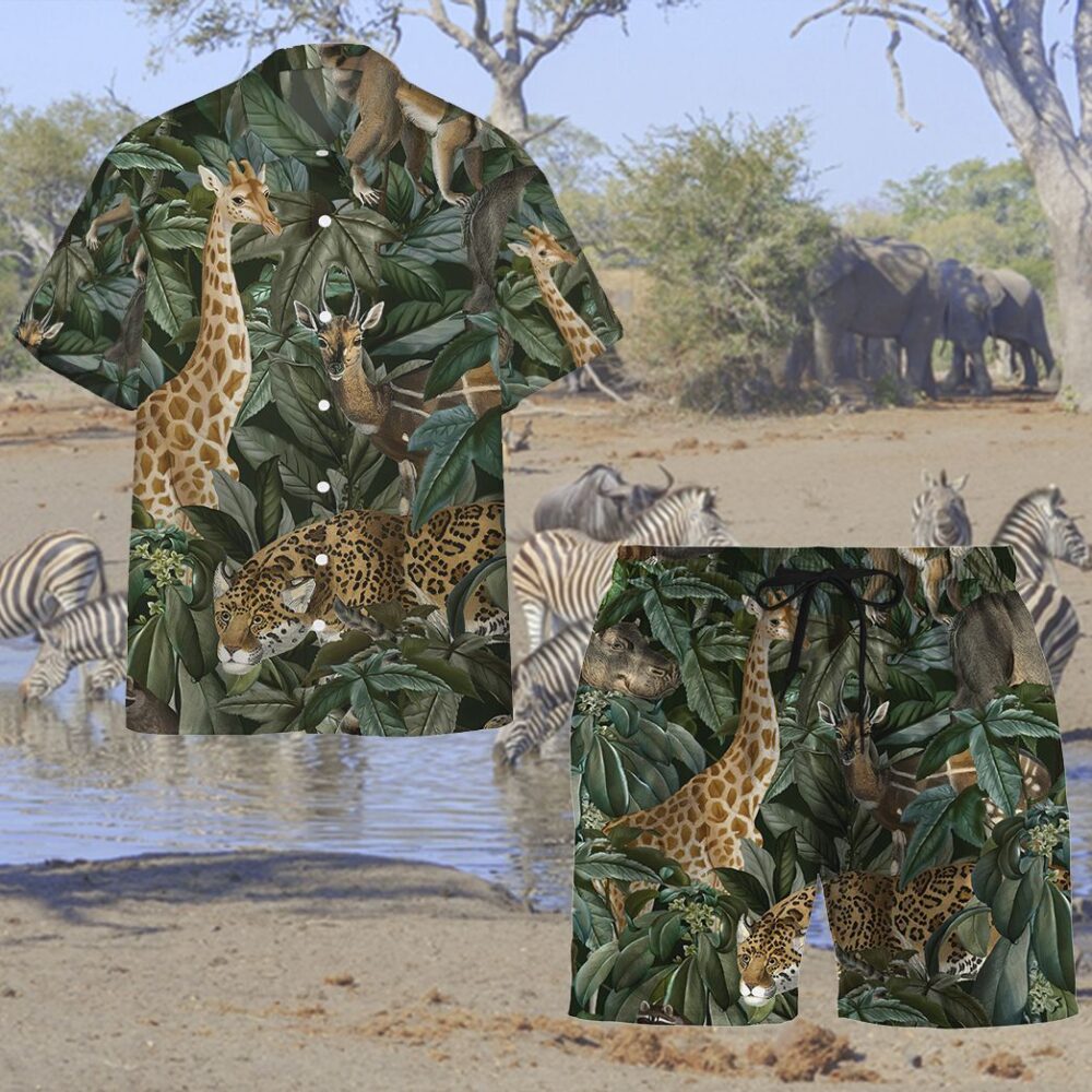 African Wild Animal Hawaii Shirt