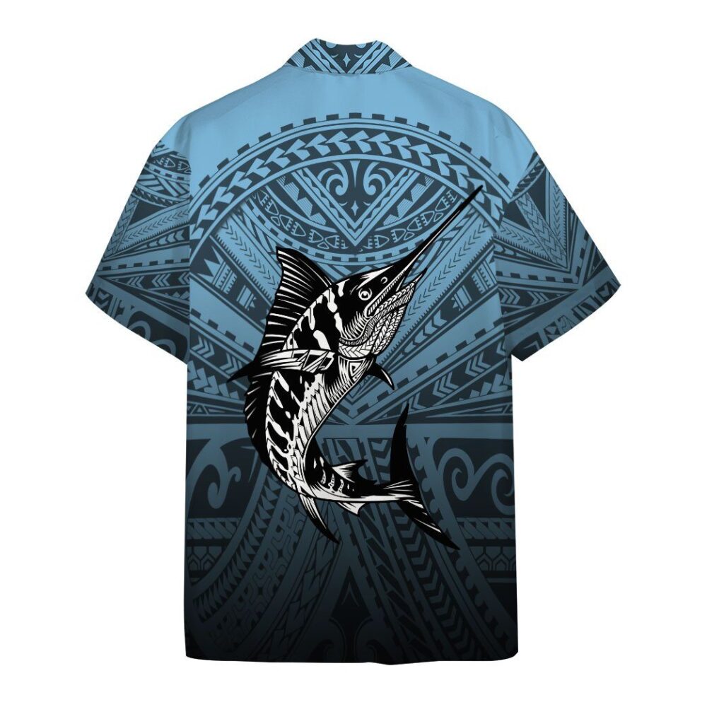 Amazing Polynesian Go Fishing Marlin Custom Short Sleeve Shirt