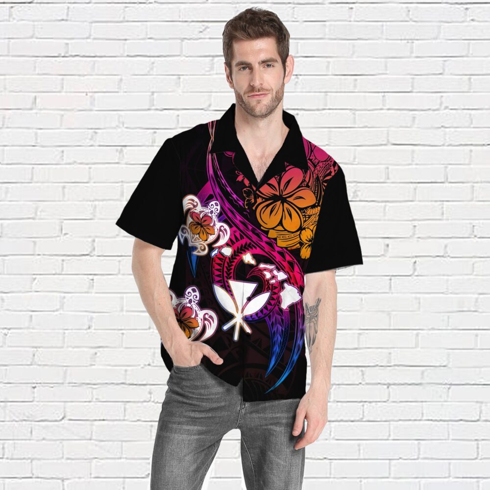 Amazing Polynesian Hawaii Frangipani Flower Custom Short Sleeve Shirt